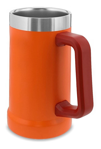 Imagem 2 de 5 de Caneca Térmica De Cerveja 709 Ml - Premium - Ice Laranja