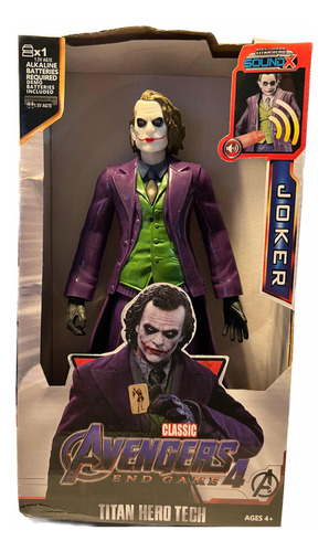 Boneco Importado Articulado Coringa Com Sons 30cm