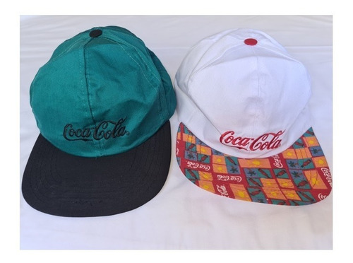 Jockey Gorro Coca Cola 10 Unidades Blanco Y Verde