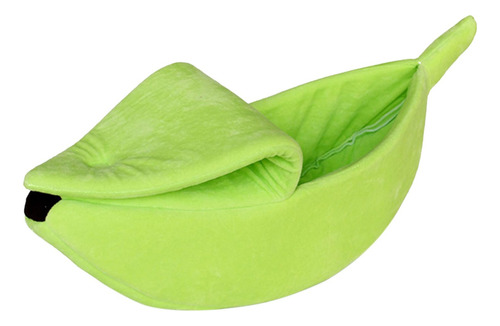 Creative Banana Cat Bed Sofá Cama Para Dormir Cozy Verde M