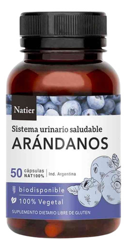 Arándanos Natier Concentrado X 50 Cápsulas.