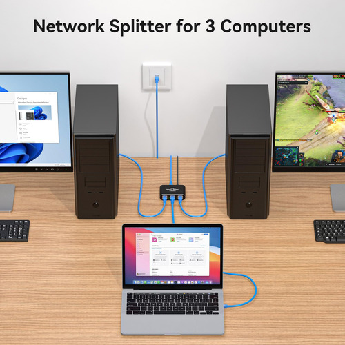 Divisor Ethernet Thxcdbid 1 A 3 1000mbps Gigabit Rj45