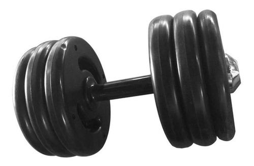 Dumbbell Injetado Pegada Emborrachada Academia Fitness 24kg