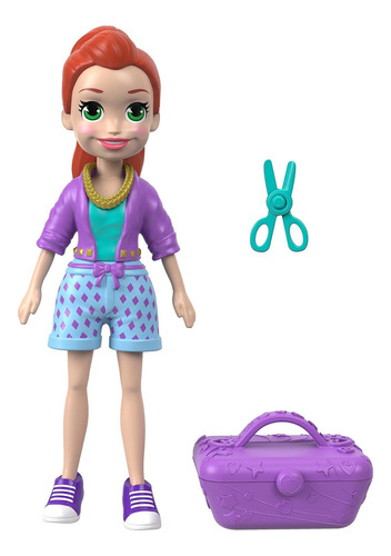 Polly Pocket Active Pose Doll, Lila Jms