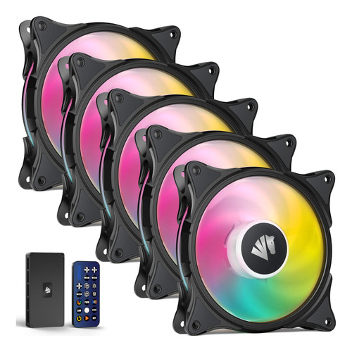 Asiahorse Fs-9002 Pro - Ventilador De Carcasa Rgb De 4.724 I