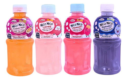 Nico Nico Maracuya Bebida Nata De Coco 320ml Passion Fruit