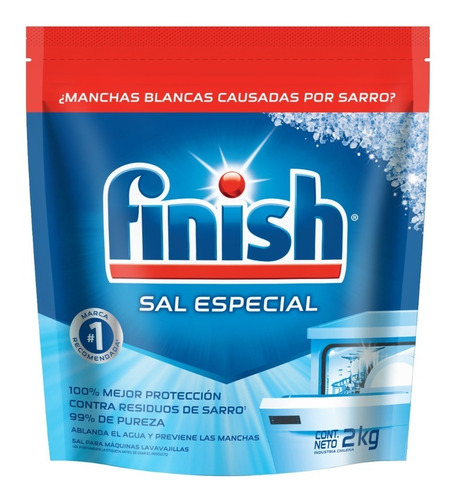 Imagen 4 de 4 de Finish Kit Tabletas X30 + 1 Abrillantador + 1 Sal 2kg