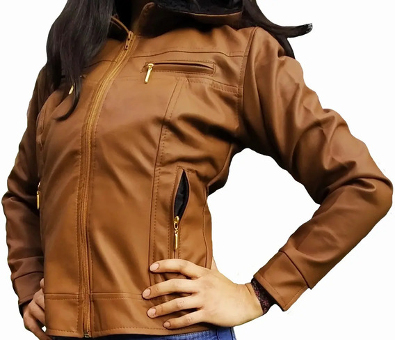 Chaqueta De Cuero Mujer Chaquetas Abrigos | MercadoLibre 📦