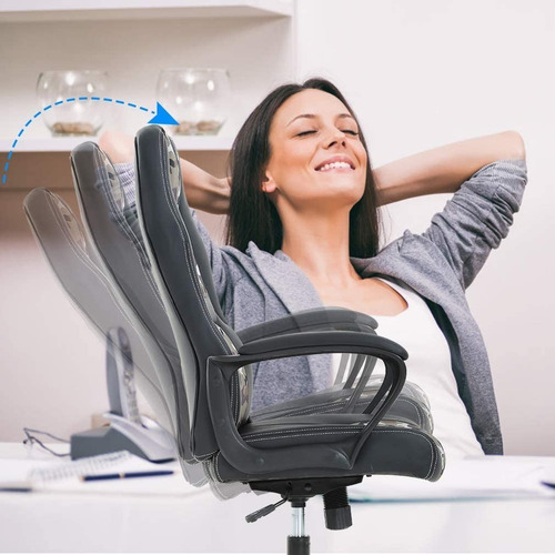 Silla De Cuero Para Escritorio Y Juegos, Bestoffice Giratori Color Camuflaje Material Del Tapizado Poliuretano