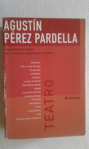 Agustin Perez Pardella-teatro-editorial Corregidor-