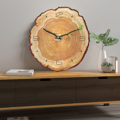 T Reloj De Pared Silencioso De 12 Pulgadas, Reloj 4 Números