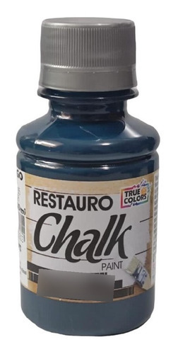 Tinta Restauro Chalk Paint 100ml Alta Cobertura -true Colors Cor Dark indigo