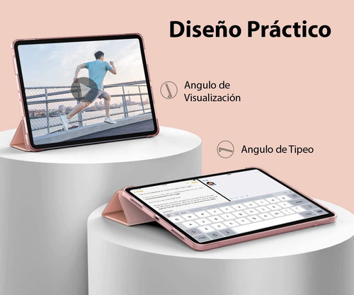 Funda Para iPad Pro 12.9 Generacion 4/5/6 Smart Cover Tpu