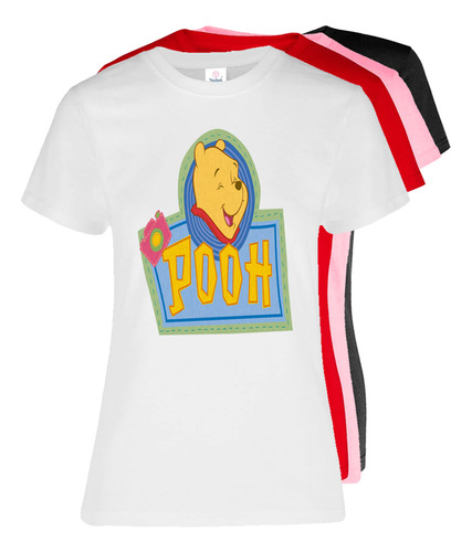 Playera Para Dama Color Diseño Winiie Poo #9