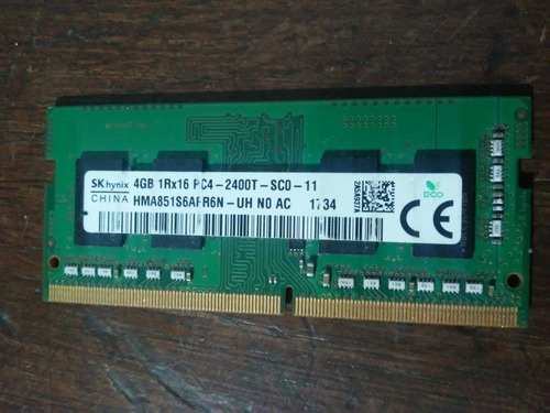 Memoria Dd4 Para Notebook De 4 Gb 2400 Gz Samsung