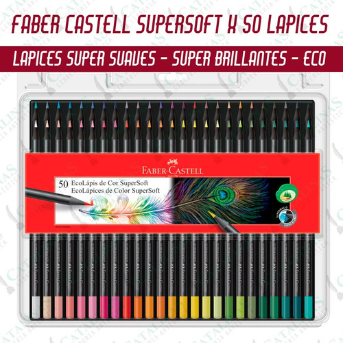 Lapices Faber Castell Supersoft X 50 Colores  Microcentro