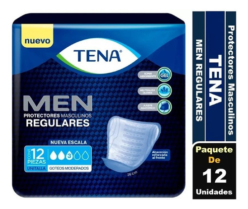 Protector Masculino Incontinencia Tena For Men 12 Unidades