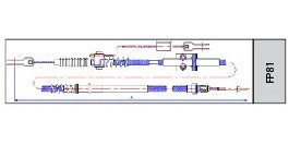 Guaya Freno De Mano Toyota Land Cruiser Bj-61/fl61-62 (987)