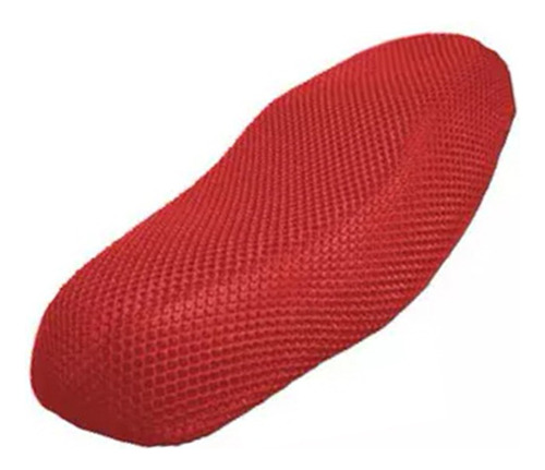 Cubre Asiento Universal Moto 92x50cm Rojo Tejido Red