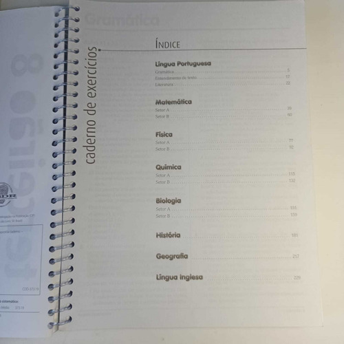 Kit 2 Livros Anglo Sistema De Ensino Terceirão Vol 8 Caderno E Caderno De Exercícios (Usado)