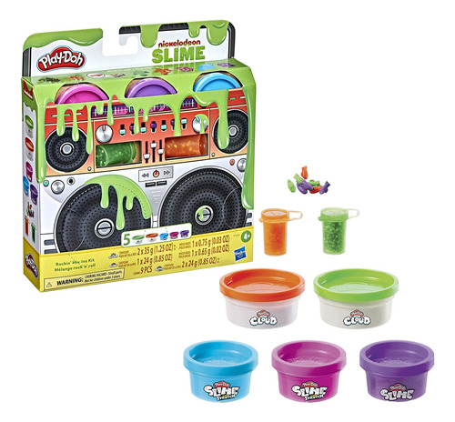 Play-doh Nickelodeon - Kit De Mezcla De Slime Rockin Para Ni