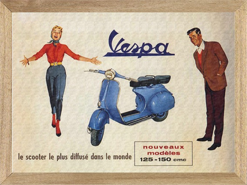 Vespa Cuadros Posters Carteles Motos  Publicidades    M257