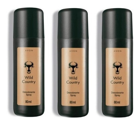 Desodorante Masculino Wild Country Avon 3 Un