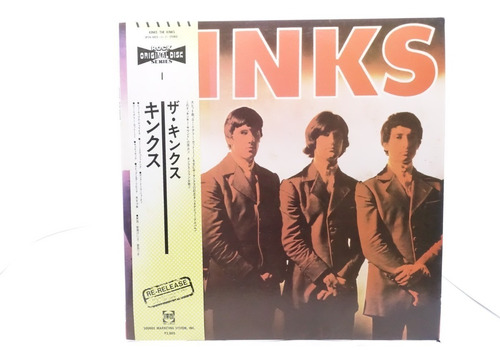 Vinilo Kinks Kinks 1964 Re-edición Japonesa Stereo 1983, Obi