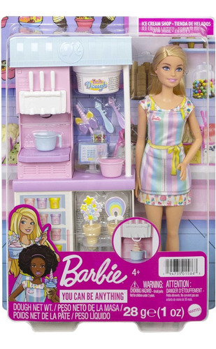 Barbie® Juego De Heladería: Función De Fabricación De Helado