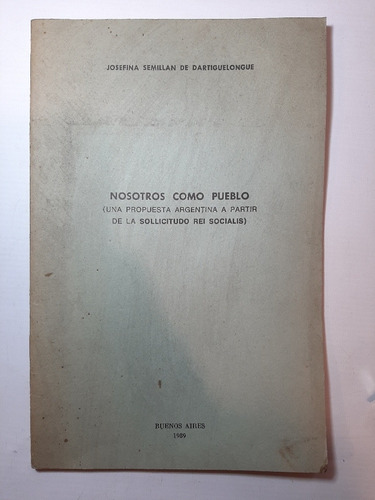 Antiguo Libro Nosotros Como Pueblo 1989 Ro 1046