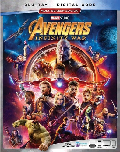 Avengers Infinity War Blu-ray Nuevo Original Import En Stock