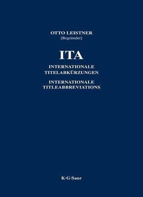 Ita / International Title Abbreviations Of Periodicals,&-.