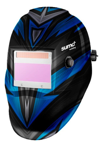 Careta Fotosensible Sumo Welding Sw-550 Azul Con Negro