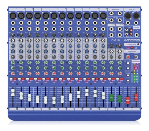 Consola Midas Dm16 16 Canales +48v Uso Profesional Mixer