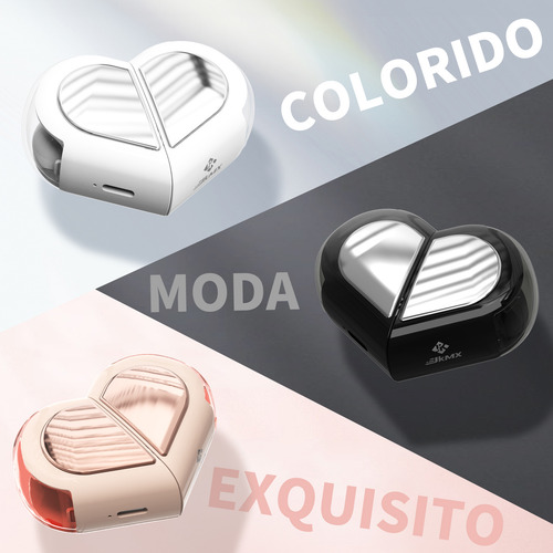 Audífonos Bluetooth En Forma De Corazón Con Cancelación De