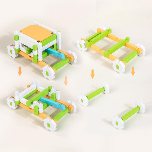 Juego De Bloques De Construcción De Madera, Desarrollo De