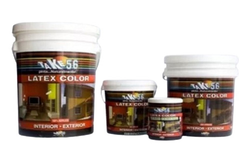 Pintura Latex De  X 4 Litros, Color Naranja , Take56