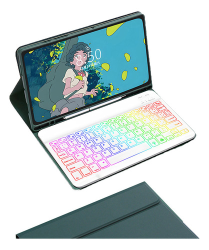 Funda Con Teclado Rgb Para Samsung Galaxy Tab A7 10.4 Inch