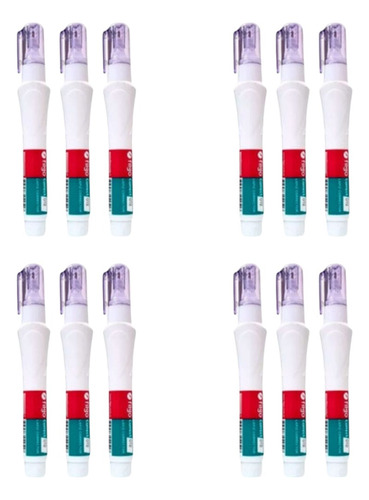 Corrector Escolar Liquid Paper Blanco Lapiz Filgo 7 Ml X12