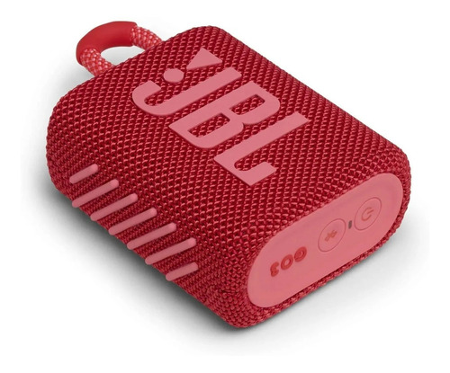 Imagen 3 de 5 de Parlante JBL Go 3 portátil con bluetooth waterproof red