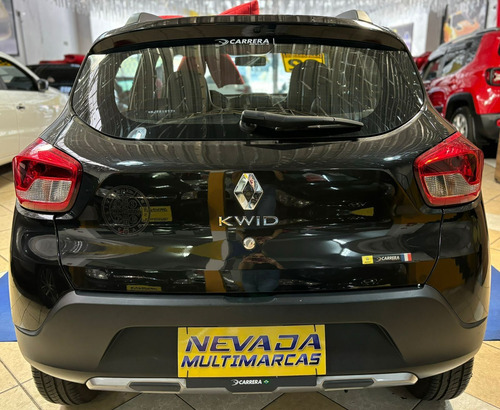 Renault Kwid 2022 1.0 FLEX Outsides Completo Manual Único Dono Preto