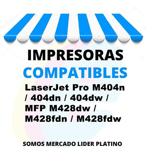 Imagen 6 de 6 de Toner Alternativo Cf258a 258a 58a S/chip Para M404 404 428