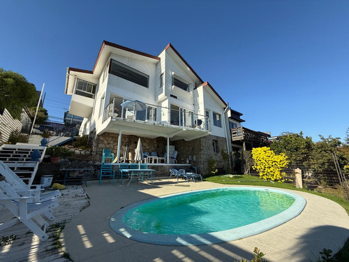 Casa 5d 3b Con Piscina Y Vista Al Mar En Reñaca