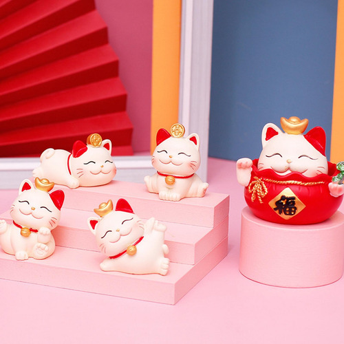 3 X 6 Figuras De Gato De La, Estatua Decorativa 3 Piezas