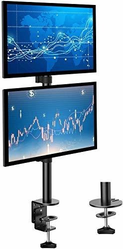 Soporte De Monitor Dual Huanuo: La Pantalla De Pila Vertical