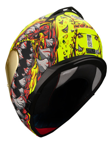 Hax Helmets. Casco Para Moto. Dot + Ece 06. Amatista Mutant