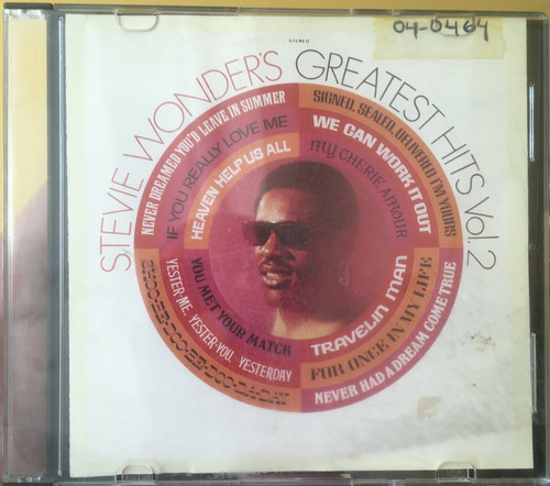 Cd Música Stevie Wonders (greatest Hits) Vol Ii