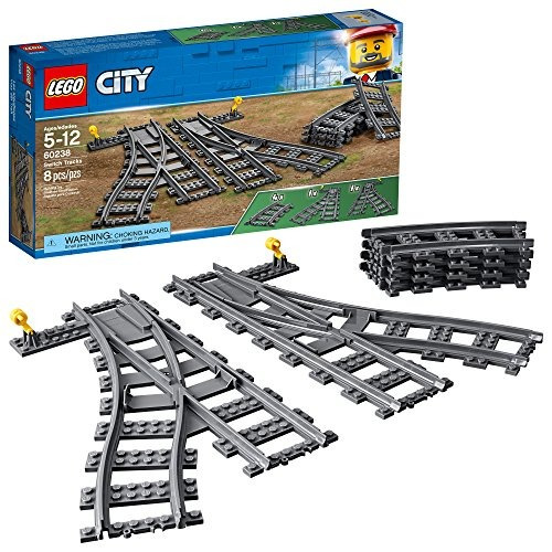 Lego City Trains Switch Tracks 60238 Building Kit 8 Piezas M