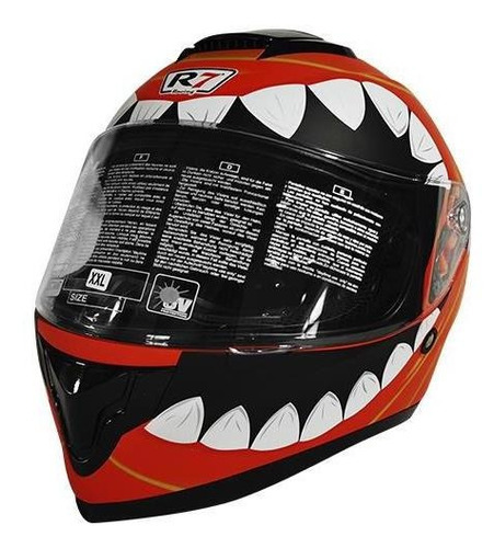 Casco Para Motociclista Dominate Ojo R7 Racing Color Rojo Tamaño del casco L