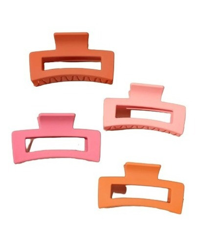 Pinche Clip Grande Colores Excelente Calidad Set 3 Pzs